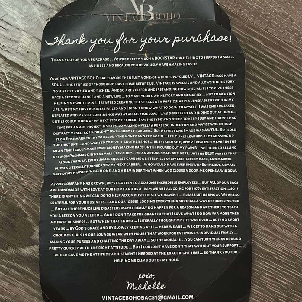 Louis Vuitton jeune Fille bag upcycled by Vintage boho bags - Picture 7 of 7